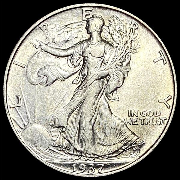 UNCIRCULATED 1937-S Silver Half Dollar Walking Liberty