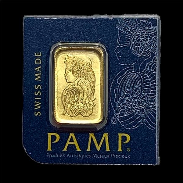 HIGH GRADE PAMP Suisse 1g Gold Bar 999.9 Fine Gold.