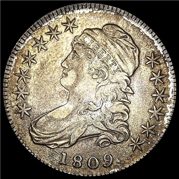 NEARLY UNCIRCULATED 1809 Capped Bust Half Dollar