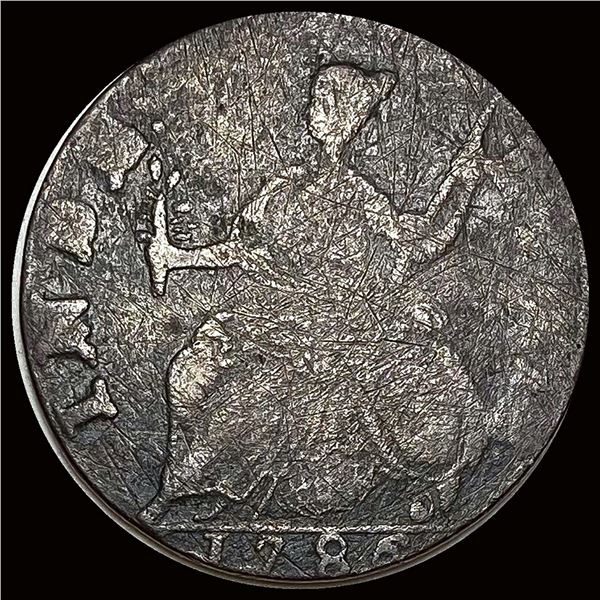 NICELY CIRCULATED 1788 UK Copper Halfpenny Token.