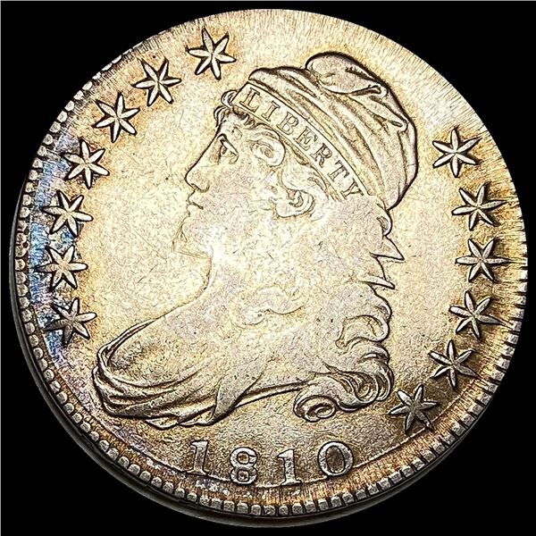NEARLY UNCIRCULATED 1810 Capped Bust Half Dollar