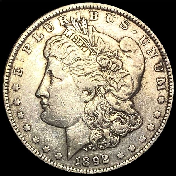 NEARLY UNCIRCULATED 1892 Morgan Silver Dollar