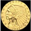 Image 1 : UNCIRCULATED 1927 Indian Head Gold $2.50 Quarter Eagle