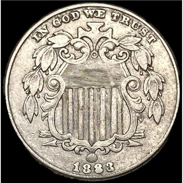 CLOSELY UNCIRCULATED 1883 Shield Nickel