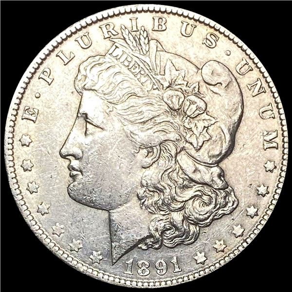 CLOSELY UNCIRCULATED 1891 Morgan Silver Dollar