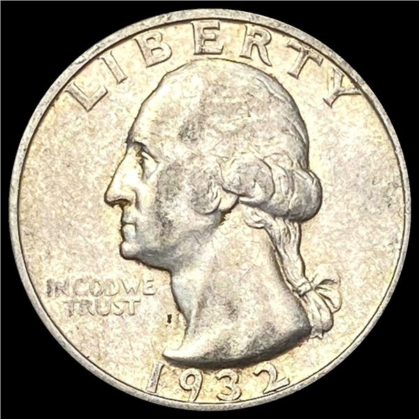 CLOSELY UNCIRCULATED 1932-S Silver Washington Quarter