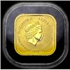 Image 1 : GEM BU 2016 Australia 1/25 oz Gold $4 Square Coin