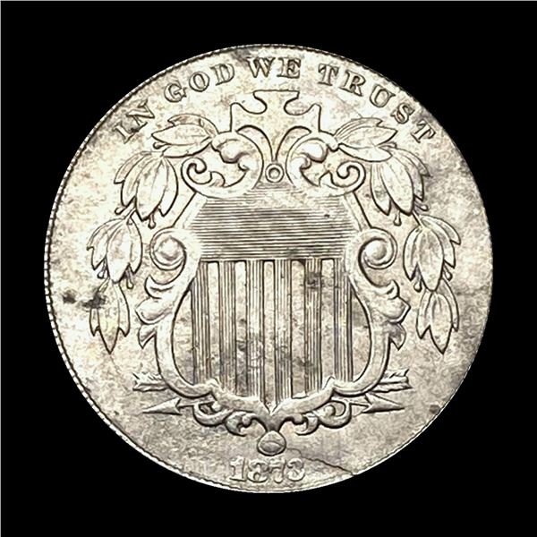 NEARLY UNCIRCULATED 1873 Shield Nickel 5 Cents