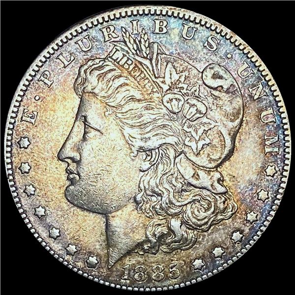 GEM BU 1885-S Silver Morgan Dollar