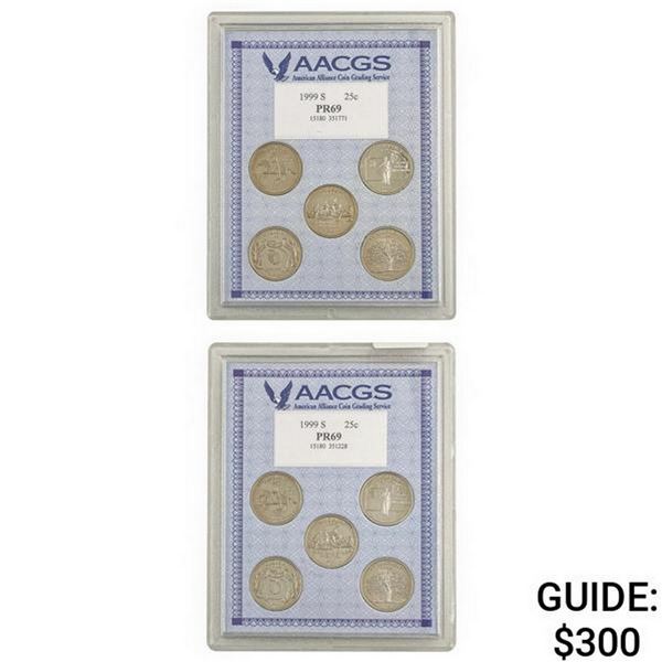 [10]1999-S Commem. State Quarters AACGS PR69