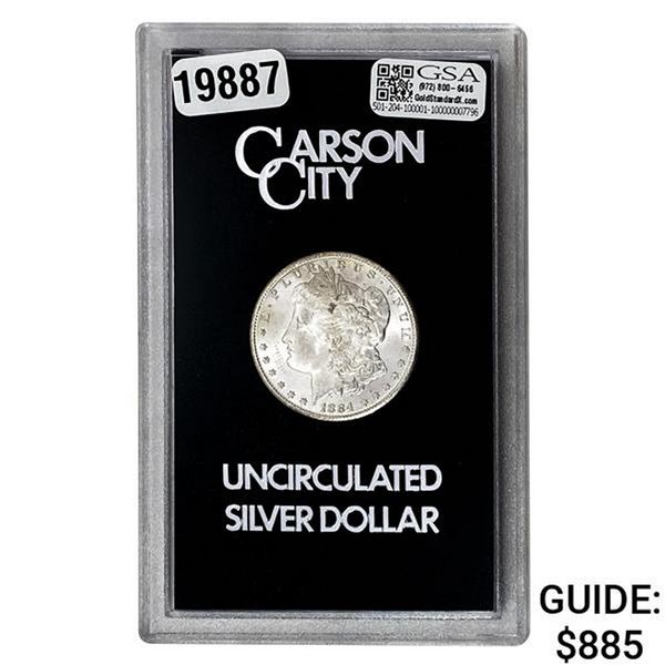 1884-CC Morgan Silver Dollar GSA