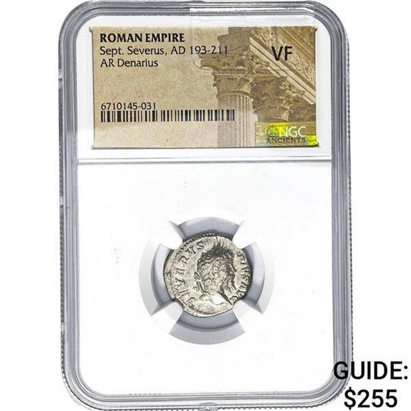 Roman Sept. Severus, AD 193-211 Silver Denarius