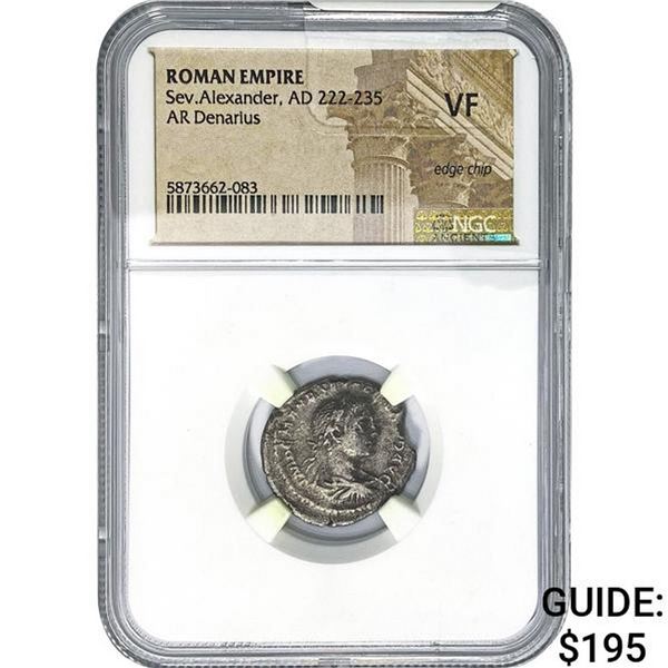 Roman Sev. Alexander, AD 222-235 Silver Denarius