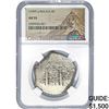 1749P q Bolivia Silver 8 Reales NGC AU55