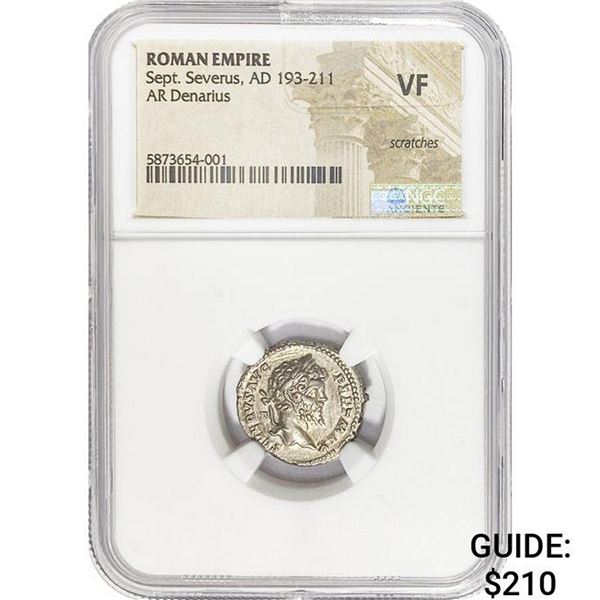 Roman Sept. Severus, AD 193-211 Silver Denarius