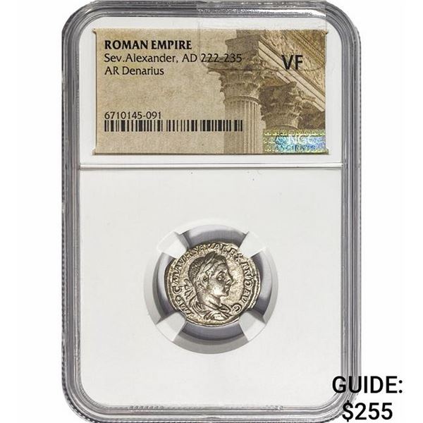 Roman Sev. Alexander, AD 222-235 Silver Denarius