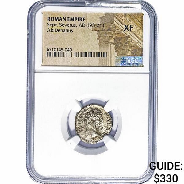 Roman Sept. Severus, AD 193-211 Silver Denarius