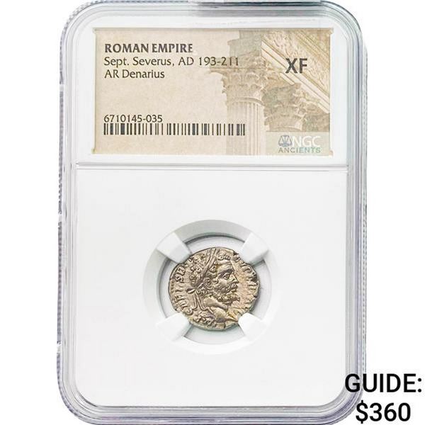 Roman Sept. Severus, AD 193-211 Silver Denarius