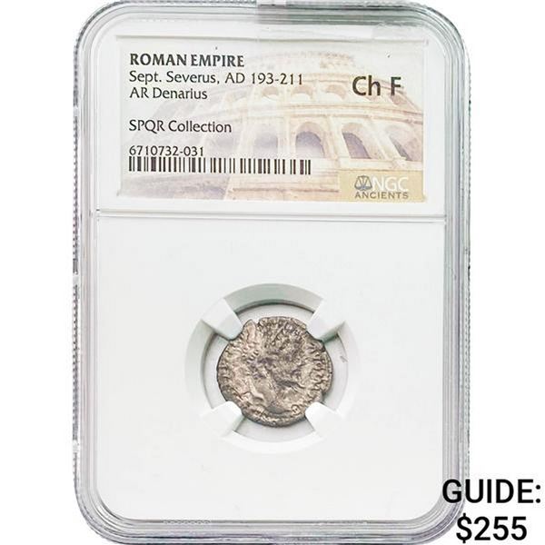 Roman Sept. Severus, AD 193-211 Silver Denarius