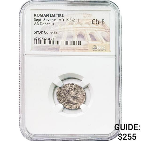 Roman Sept. Severus, AD 193-211 Silver Denarius