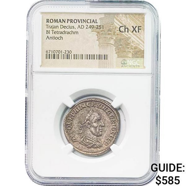 Roman Trajan Decius, AD 249-251 BI Tetradrachm