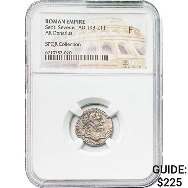 Roman Sept. Severus, AD 193-211 Silver Denarius