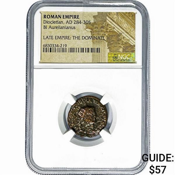 Roman Diocletian, AD 284-305 BI Aurelianianus NGC