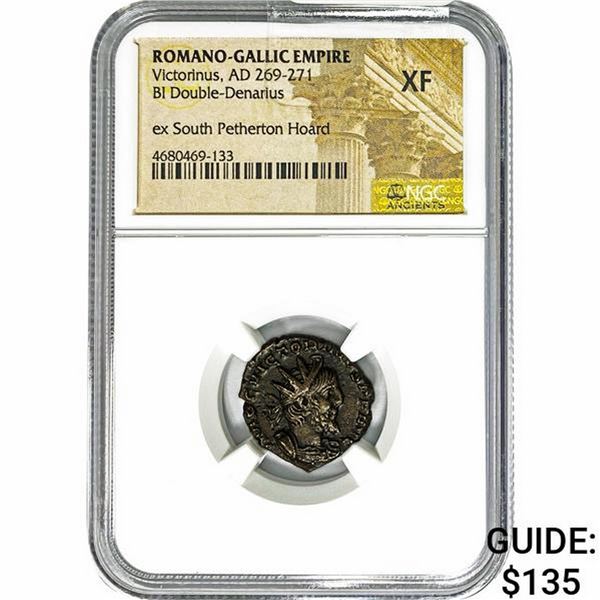Romano-Gallic AD 269-271 BI Double-Denarius NGC