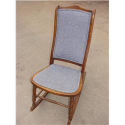 Wooden Rocker w/Turned Legs