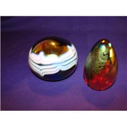 2 Signed Paperweights
