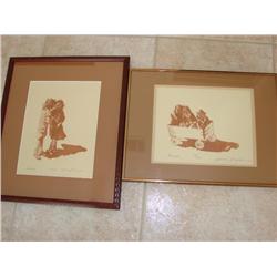 2 Signed & Numbered Prints:"Friends" "Secrets"