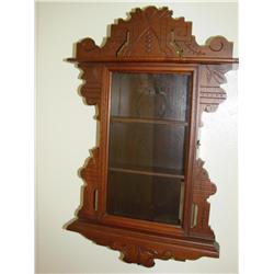 Old Clock Case Made into 3 Shelf Curio