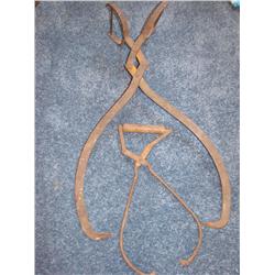 2 Ice Tongs: One marked Port City Ice Delivery