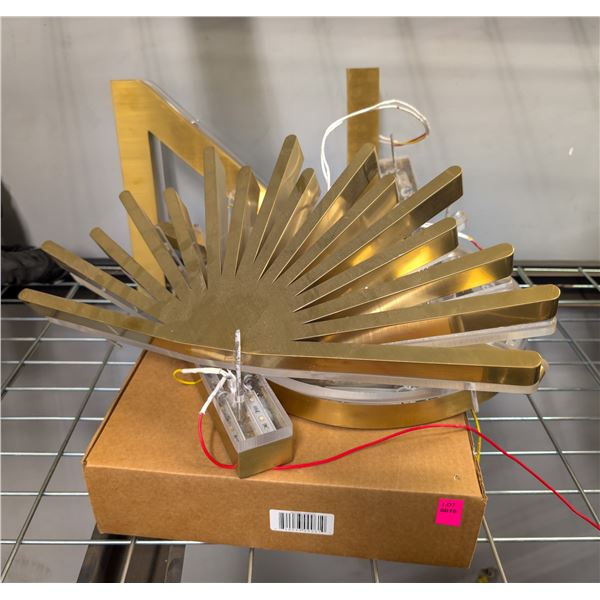 LOT OF BRASS TONE WALL MOUNT DECOR PIECES