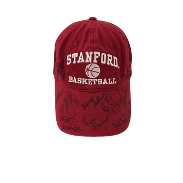 Stanford basketball players signed hat