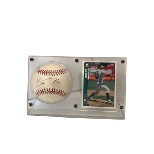 Barry Zito Signed Baseball & Trading Card