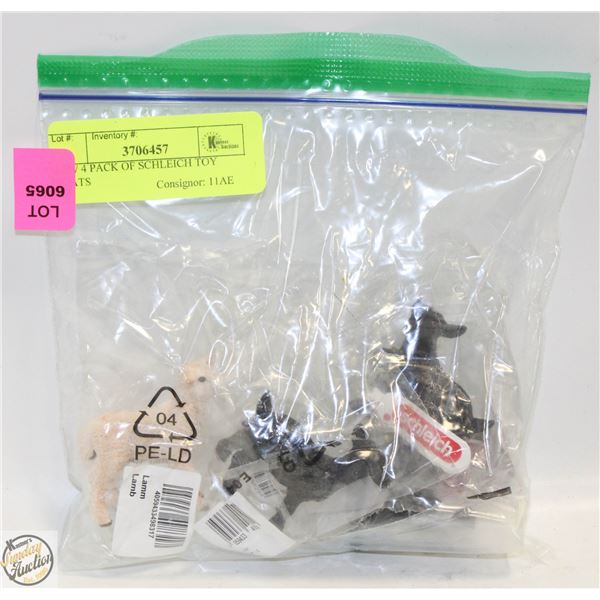 NEW 4 PACK OF SCHLEICH TOY GOATS