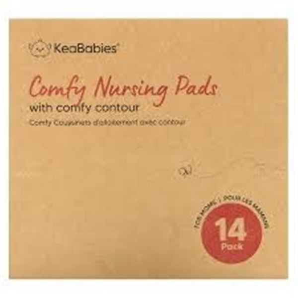 NEW 14 PACK KEABABIES CONTOUR NURSING PADS