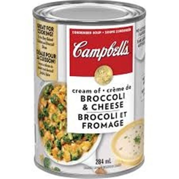 NEW 5 X 284ML CAMPBELL CREAM OF BROCCOLI & CHEESE