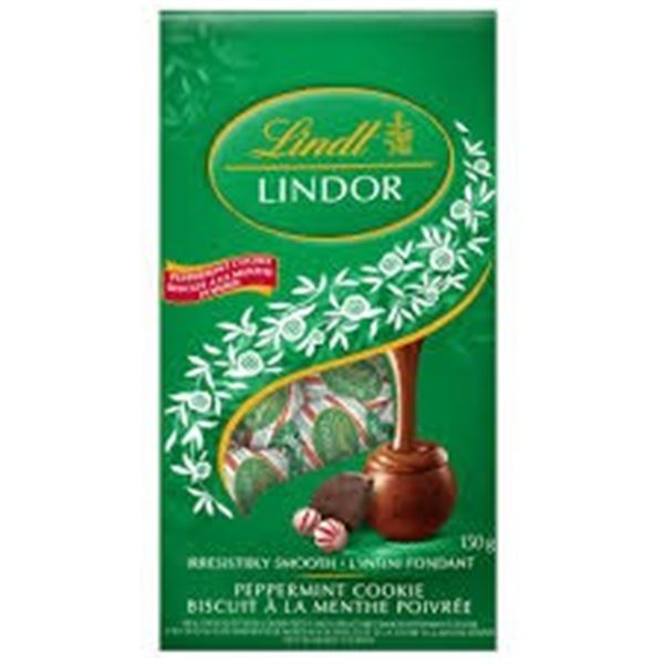NEW 150G LINDT LINDOR PEPPERMINT COOKIE