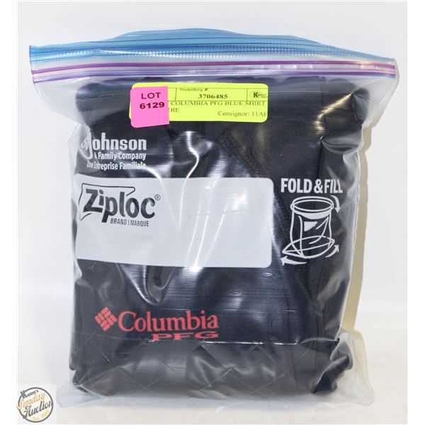 NEW COLUMBIA PFG BLUE SHIRT HOODIE