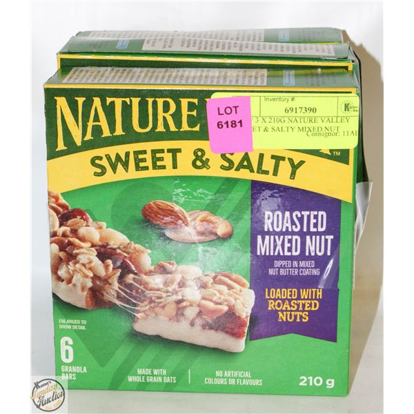 NEW 3 X 210G NATURE VALLEY SWEET & SALTY MIXED NUT
