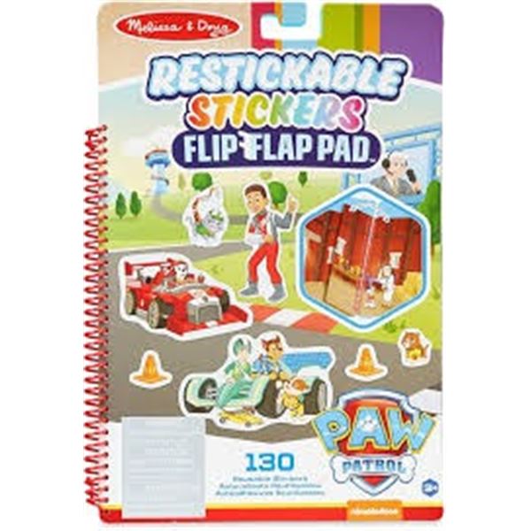 NEW MELISSA & DOUG RESTICKABLE STICKERS FLIP FLAP
