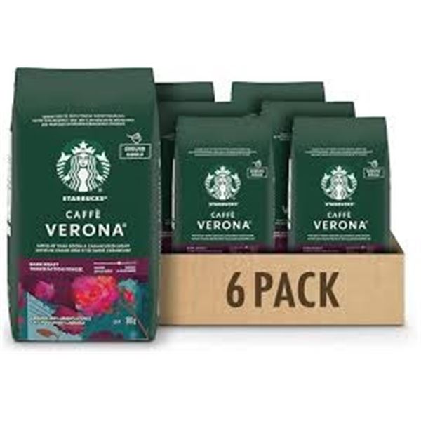 NEW 6 X 340G STARBUCKS COFFEE VERONA