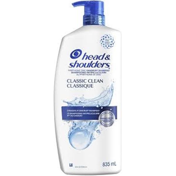 NEW 835ML HEAD & SHOULDERS CLASSIC CLEAN SHAMPOO