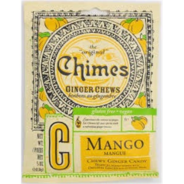 NEW 5 OZ CHIMES GINGER CHEWS MANGO