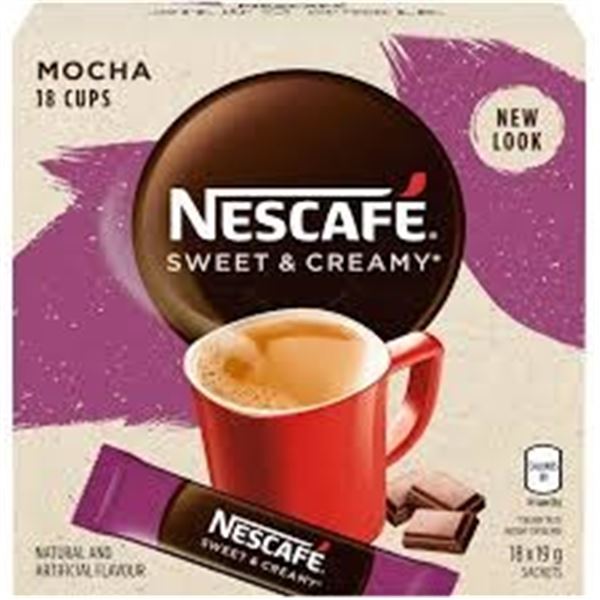 NEW REPACKED 18 X 19G NESCAFE SWEET & CREAMY MOCHA