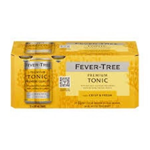 NEW 8 X 150ML FEVER-TREE PREMIUM TONIC CRISP & FRE