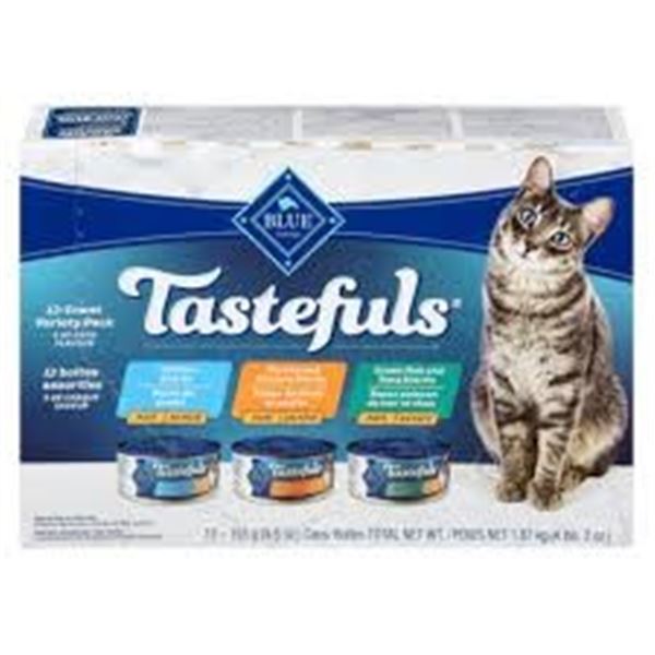NEW 12 X 155G BLUE BUFFALO TASTEFULS VARIETY PACK