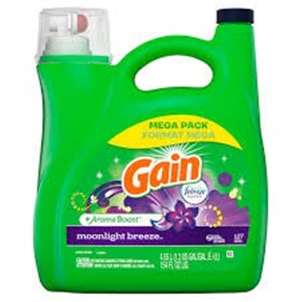 NEW 4.55L GAIN MOONLIGHT BREEZE DETERGENT